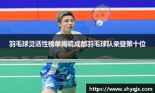 羽毛球灵活性榜单揭晓成都羽毛球队荣登第十位